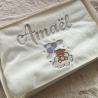 Couverture "Motif Ourson" brodé