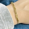 Bracelet "Wavy" chaîne tressée